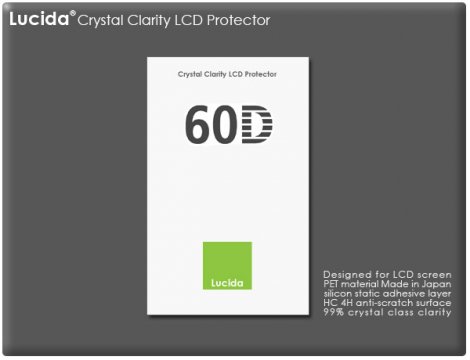 Lucida LCD 螢幕保護貼〔60D 600D 專用〕