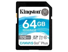 Kingston Canvas Go! Plus SD 64GB 記憶卡〔170MB/s〕公司貨