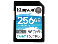 Kingston Canvas Go! Plus SD 256GB 記憶卡〔170MB/s〕公司貨