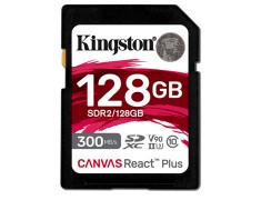Kingston Canvas React Plus SD 128GB 記憶卡〔300MB/s〕公司貨