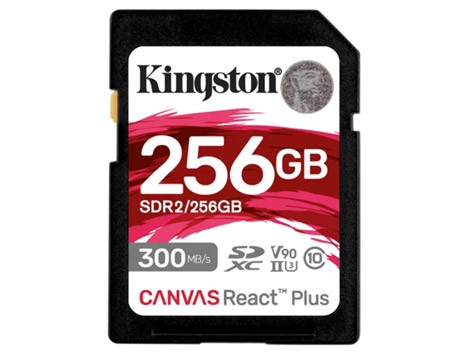 Kingston Canvas React Plus SD 256GB 記憶卡〔300MB/s〕公司貨