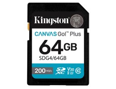 Kingston Canvas Go! Plus SD 64GB 記憶卡〔200MB/s〕公司貨